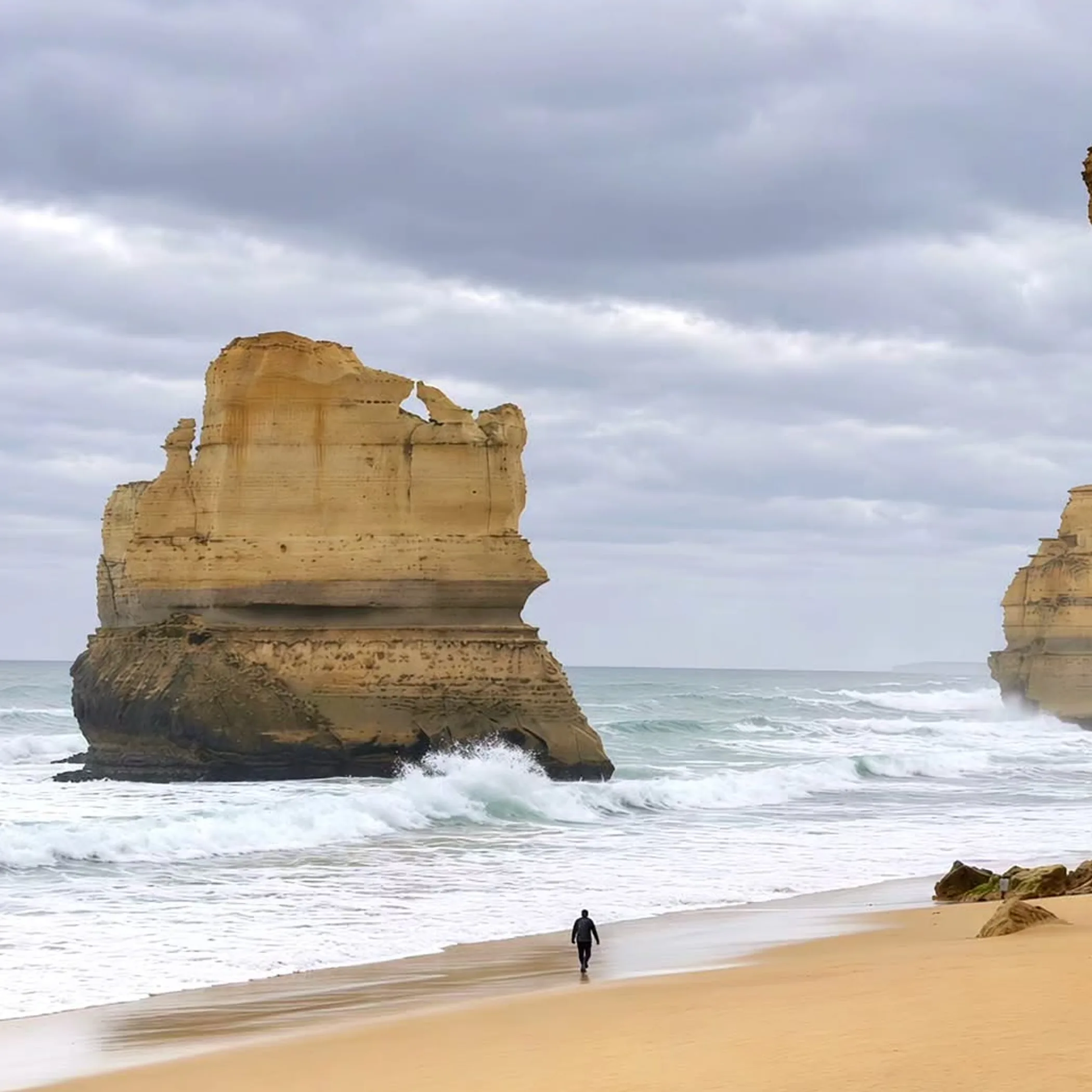 great ocean road coastline with gibson steps